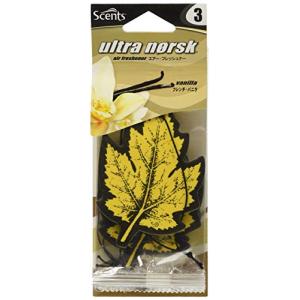 ホルツ 車用 芳香剤 SCENTS センツ バニラ 3枚入 Holts NOR23-3P-80J 吊り下げ型 (旧 MEDO メドー)｜hapitize