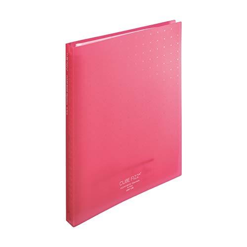 リヒトラブ クリヤーブック 交換式 A4 30穴 30ポケット ピンク N7016-12