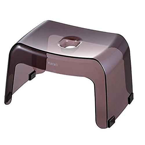 リッチェル 風呂椅子 カラリ 高さ20cm スモークブラウン 日本製