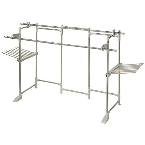 積水樹脂 ステンレス多機能ものほし台 ほすおー 使用時サイズ高さ約120x幅約226×奥行約74cm
