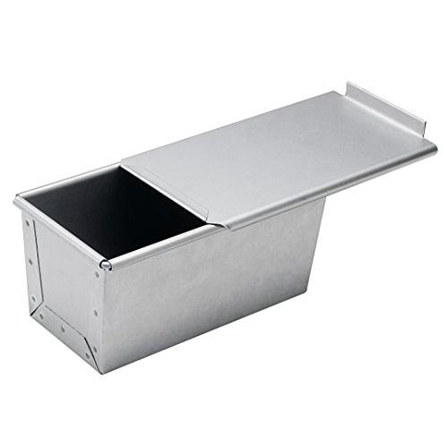 新考社 パン屋さんの食パン焼型 フタ付 0.75片用 イ-33 85/75×170/160×h85m...