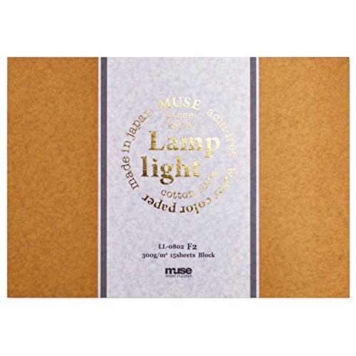 ミューズ 水彩紙 ランプライトブロック F2 300ｇ ホワイト 15枚入り LL-0802 F2