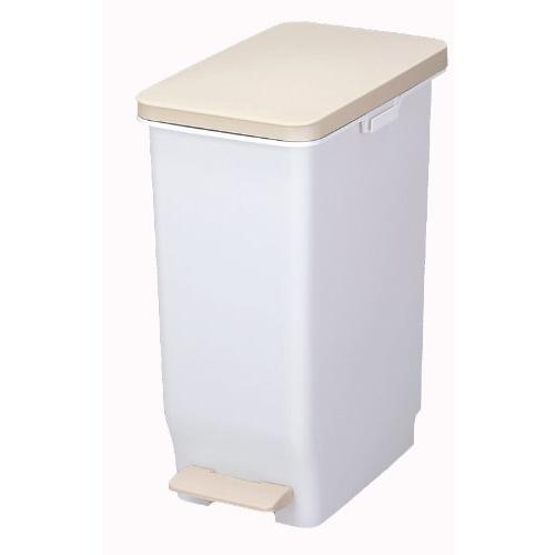 新輝合成 トンボ セパ ゴミ箱 スリム 抗菌 軽いペダルでサッと開く 30リットル ホワイト 幅25...