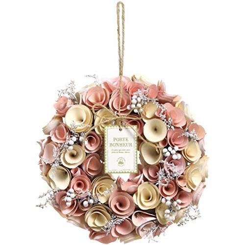 ●リース 完成品 『SG Wonder zone 完成リース 直径24cm ピンクローズ 660-0...