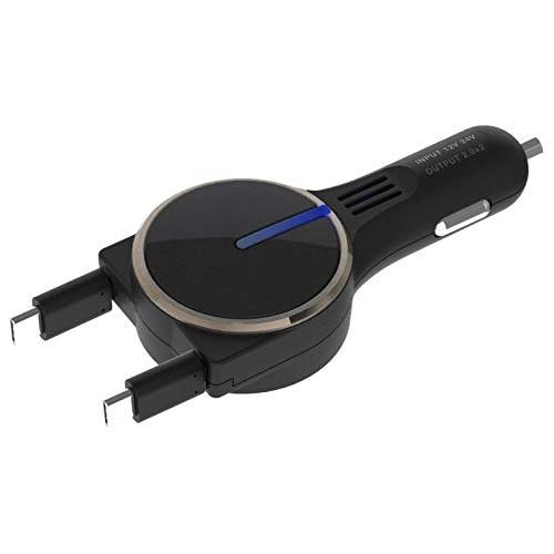 ペルシード(Pellucid) 車内用品 スマホ充電器 ツインリール充電器 Type-C×2 SPJ...