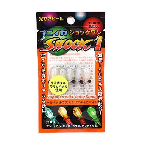 ルミカ(日本化学発光) ワーム プニイカ ショックワン クリアホワイトＵＶ C00115