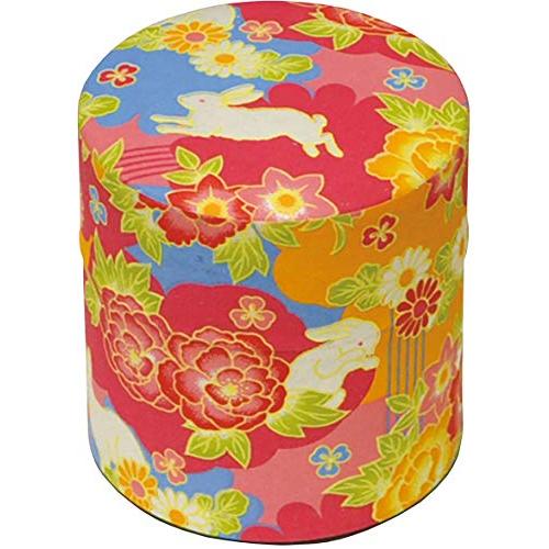 ヤマコー 茶筒 ぽッ・かん 花うさぎ S 7.5×8×7.5cm 79213