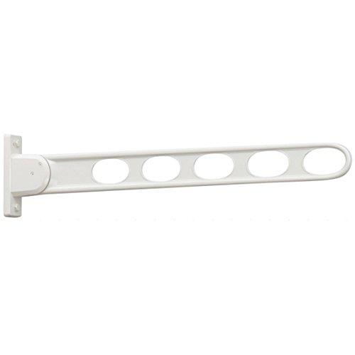 川口技研 窓壁用物干し ホスクリーン HK-75-W ホワイト 1本 長さ:746mm