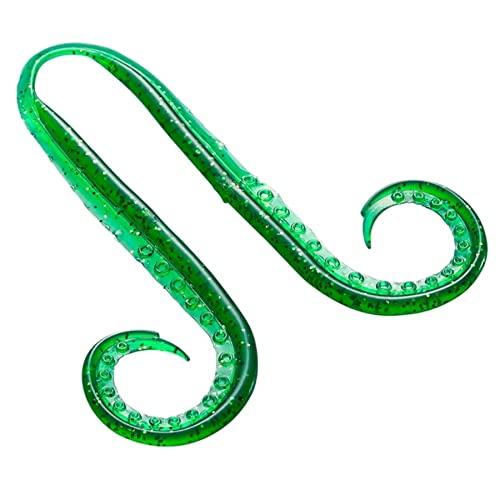 シマノ(SHIMANO) ルアー 炎月 集魚ネクタイ イカタコカーリー 012 グリーンラメ