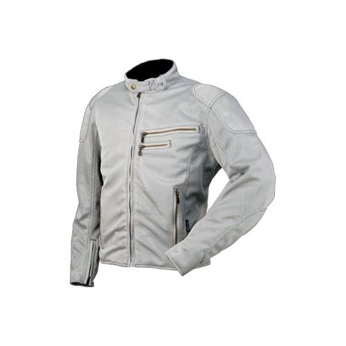 ラフアンドロード(ROUGH&amp;ROAD) ライディングZIPメッシュジャケット シルバー M RR7...