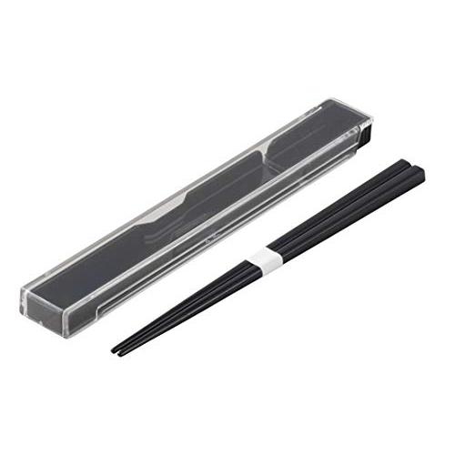 小森樹脂 モノトーン 箸・箸箱セット M ブラック 797269