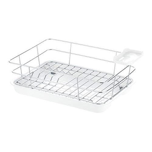 リッチェル 水切りラック ホワイト コンパクト シェリー ワイヤー水切りセット 抗菌加工