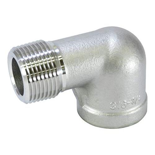 フローバル ステンレス製ねじ込み継手 ストリートエルボ VSL-S14-01 1/8