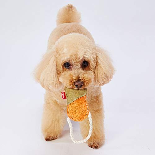 ペティオ (Petio) 犬用おもちゃ へちまレザー デンタルTOY オーバル