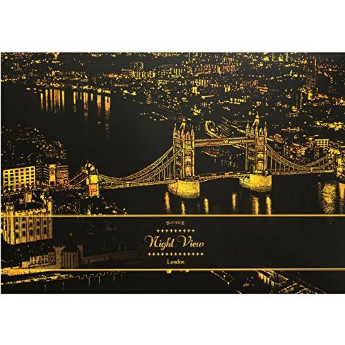 ラゴデザイン スクラッチナイトビュー ロンドン NV-LON デザインスクラッチ1枚+無地のスクラッ...