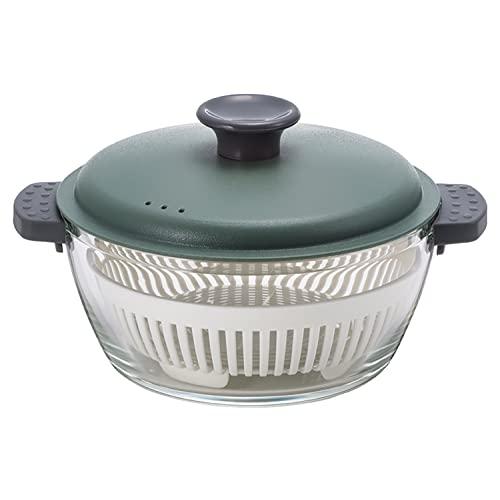 ベストコ 電子レンジ調理 オーブン調理 耐熱ガラス 鍋 1.0L カーキ LLG484 ロック&amp;ロッ...