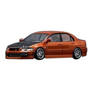 ビ-エムクリエイションズ 1/64スケール 三菱 ランサー Evo.VIIカスタムオレンジ JDM LHD 64B0131｜hapitize