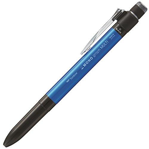 トンボ鉛筆 多機能ペン 2&amp;S+消しゴム MONO モノグラフマルチ ブルー CPA-161D