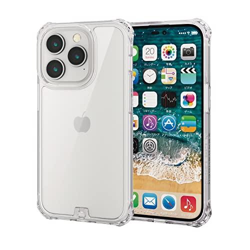 エレコム iPhone 14 Pro ケース カバー 耐衝撃 衝撃吸収 ZEROSHOCK 四つ角ダ...