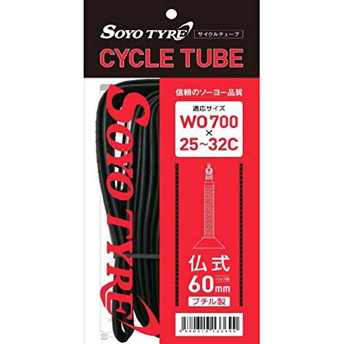 ソーヨータイヤ(SOYO TYRE) SOYOチューブ 700x25-32c 60mm 96g 仏式...