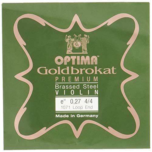 ゴールドブロカット プレミアム ブラス バイオリン弦 E線 (0.27ループエンド)