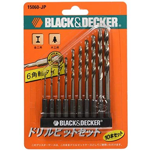 ブラックアンドデッカー(BLACK+DECKER) 6角軸ドリルビット 10本 セット DIY 電動...