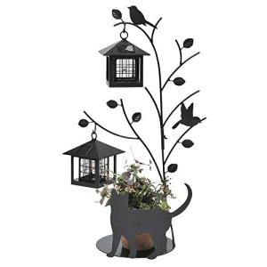 セトクラフト シルエットソーラー(Tree&Cat)2灯 SI-1956-1300 高さ:約65.4cm｜hapitize