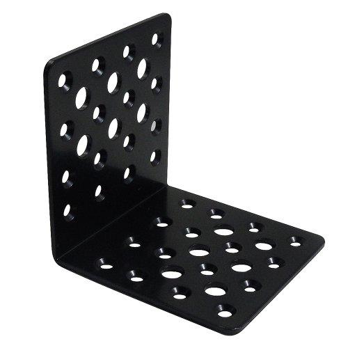 ダイドーハント (DAIDOHANT) (補強金物) ブラック マルチ金物 L型 鉄 (W)80x(...