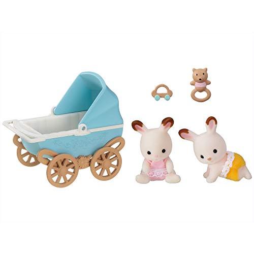 シルバニアファミリー 人形・家具セット  ショコラウサギのふたごちゃん・家具セット  DF-14 S...