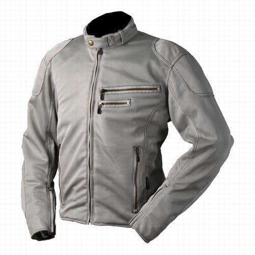 ラフアンドロード(ROUGH&amp;ROAD) ライディングZIPメッシュジャケット シルバー M RR7...