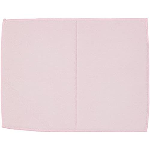 たたんで 吊れる 水切り 水切りマット 吸水マット リボン付 ピンク 30×40cm