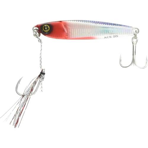 ハヤブサ(Hayabusa) メタルジグ FS415 ジャックアイ エース 20g #8 流血シルバ...