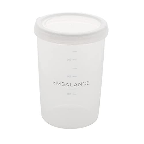 ウィルマックス(Wilmax) エンバランス ディープ ラウンドコンテナ M 1000ml ホワイト...
