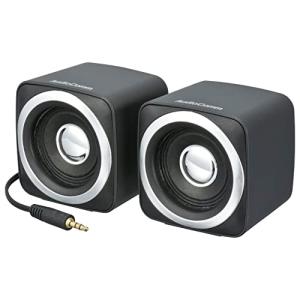 オーム(OHM) 電機AudioComm ミニスピーカー パッシブタイプ ヘッドホン端子接続 ステレオスピーカー ASP-150N 03-204｜hapitize