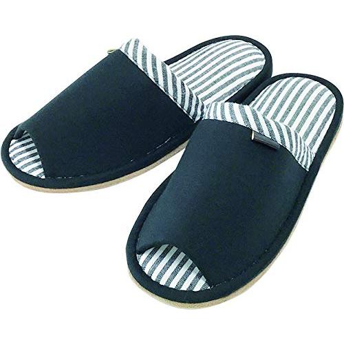 オクムラ スリッパ モノクロカフス 俺のスリッパ LL ブラック AAAA6917ZBK 滑りにくい...