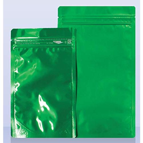 生産日本社 セイニチ 「ラミジップ」 アルミカラースタンドタイプ 緑 200×140+41 50枚入...