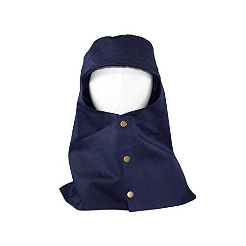 日光物産 AMTX AX1302 防炎頭巾 ツバ有 L ネイビー