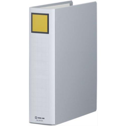 キングジム キングファイル A4 タテ 600枚収納 両開き 2476A グレー 60mm