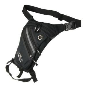 ラフアンドロード(ROUGH&amp;ROAD) バイク用ホルスターウエストバッグ ブラック RR5669