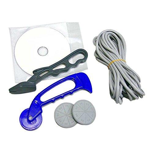 ダイオ化成 アルミ網戸 張り替え用品 5点セット ゴム色 グレー(長さ約7m×1本) グレイ 212...