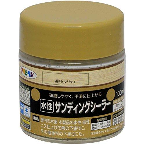 アサヒペン 水性サンディングシーラー 100ｍｌ 透明（クリヤ）