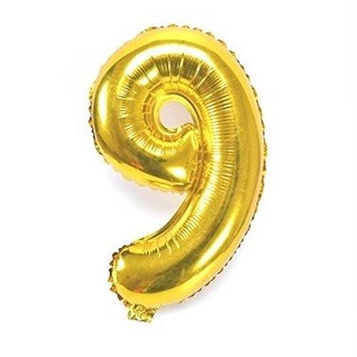 ちょうど良い大きさ 数字バルーン ゴールド 誕生日 ウェディング パーティーに (9)