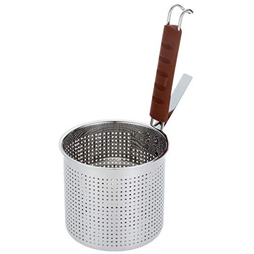 三宝産業 うどん用具 シルバー M 平底煮ざる シリコン柄 09253460