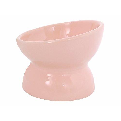 ペッツルート (Petz Route) 瀬戸焼 にゃん楽食器 ごはん ミルキーピンク