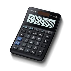 CASIO(カシオ) W税率電卓 10桁 税計算 ブラック ミニジャストタイプ MW-100TC-BK-N｜川西ストア