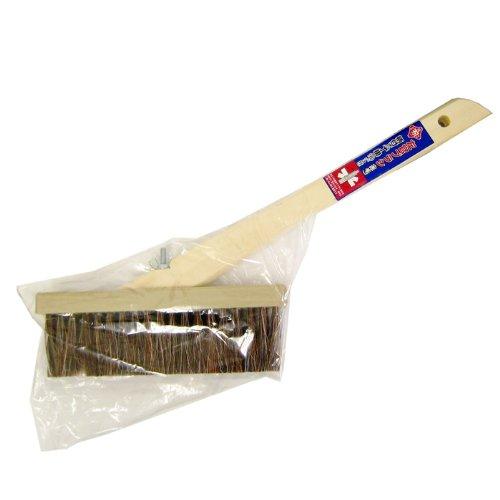 カネカ 柄付左官ブラシ（赤毛） １／２丁掛
