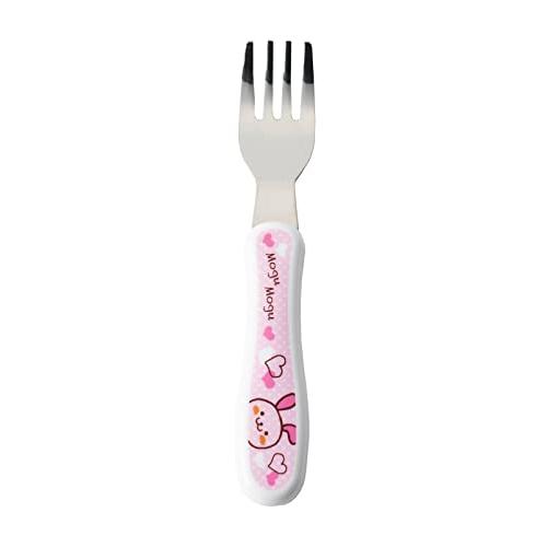 アサヒ興洋 子供用 フォーク 耐熱 うさぎ ピンク 電子レンジ対応 食洗機対応 日本製 セットで使え...
