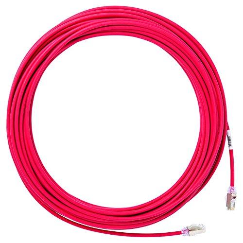 パンドウイット シールド LANケーブル Cat6A 超極細 プロ仕様 1m 赤 STP28X1MR...