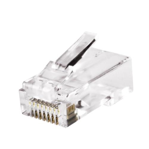 デンサン カテゴリー5モジュラープラグ 貫通タイプ MJS-808TC