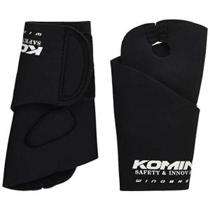 コミネ(KOMINE) バイク用 ネオプレンWPリストウォーマー ブラック フリー AK-312 864 防風｜hapitize
